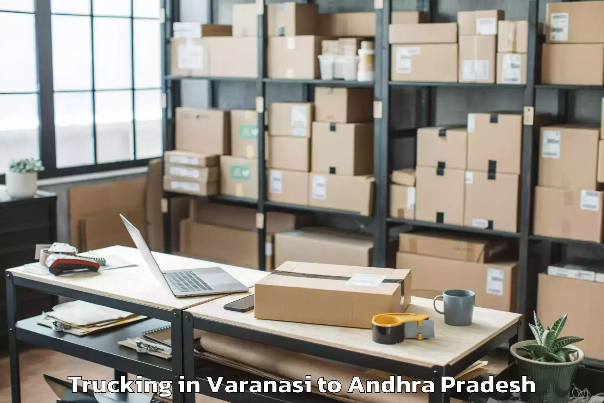 Top Varanasi to Anaparthy Trucking Available